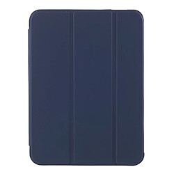 Etui en PU avec support et porte-stylo bleu foncé pour votre Apple iPad mini (2021)