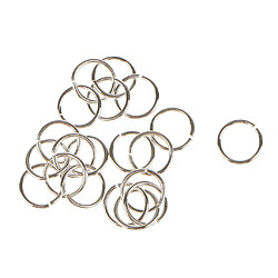 20pcs Métal Argenté Super Solide Anneaux De Saut Anneaux Fendus Connecteur 6mm