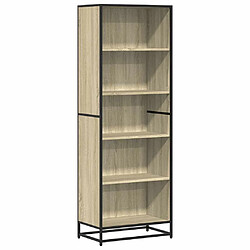 vidaXL Bibliothèque chêne sonoma 60x35x170,5 cm bois d'ingénierie