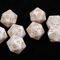 Acheter Lot de 10 dés à vingt faces D20 Jouer à D u0026 D RPG Party Games