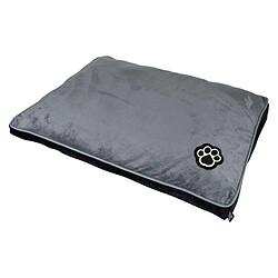 Toilinux Coussin rectangle Max - Gris et noir - Long 100 cm