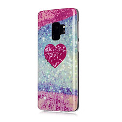 Wewoo Coque Fine Pour Galaxy S9 Motif de dessin coloré Fabrication IMD Étui de protection souple en TPU coeur rouge