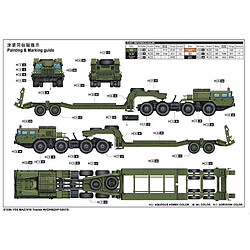 Trumpeter Maquette Camion Maz-7410 Tractor W/chmzap-5247g