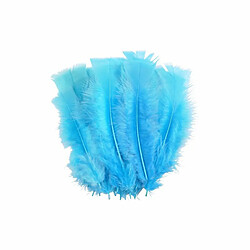 Paris Prix Lot de 35 Plumes Décoratives Sensa 16cm Turquoise