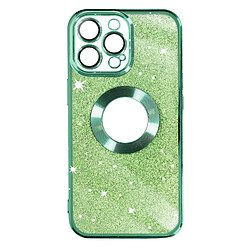 Avizar Coque iPhone 14 Pro Max Paillette Vert