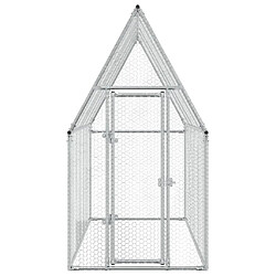 Acheter vidaXL Cage pour poules argenté 200x100x190 cm acier galvanisé