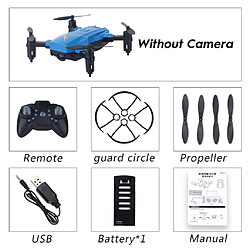 Acheter rc quadcopter professional hd drone repliable appareil photo 0.3mp bleu