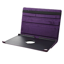 Acheter Etui en PU litchi support rotatif 360 degrés violet pour votre Huawei MediaPad M5 lite 10