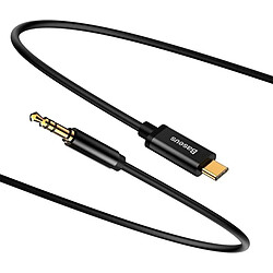 Yiven Baseus USB-C 2.0 a Jack 3.5mm Negro