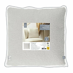 Paris Prix Coussin Déco Bouclée 40x40cm Crème