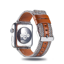 Acheter Wewoo Bracelet pour montre-bracelet en cuir pleine fleur pour Apple Watch séries 4, 3 et 2 et 1 et 38 et 40 mm