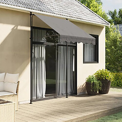 Maison Chic Store banne | Auvent rétractable de porte | Marquise Brise-soleil anthracite 150x150 m tissu et acier -GKD63702