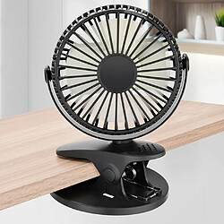 Acheter Ventilateur de Table de Bureau à Pince Rechargeable USB Mini Ventilateur à Pince Portable Ventilateur Rotatif à 360 Degrés Avec Ventilateur Refroidisseur D'Air