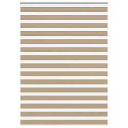 vidaXL Store zèbre marron sable largeur du tissu 150,9 cm polyester