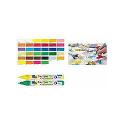 KREUL Feutre acrylique TRITON Acrylic Marker, blanc ()