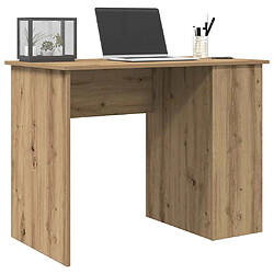 vidaXL Bureau chêne artisanal 100x55x75 cm bois d'ingénierie