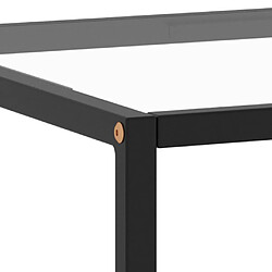 Acheter vidaXL Table basse Noir avec verre trempé 120x50x35 cm