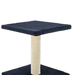 Acheter vidaXL Arbre à chat avec griffoir en sisal 55 cm Bleu foncé