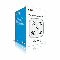 Acheter Chargeur USB Aisens ASCH-5PQC-W Blanc