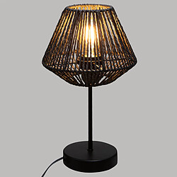 Atmosphera, Createur D'Interieur Lampe à poser effet corde Jily - Noir - Hauteur 34 cm. pas cher