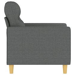 Acheter Maison Chic Fauteuil relax,Chaise pour salon Gris foncé 60 cm Tissu -MN80872