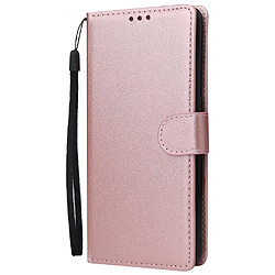 Etui en PU avec support et sangle or rose pour votre Samsung Galaxy S20 Plus