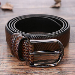 hommes pu cuir sangle ceinture broche boucle jeans pantalon ceinture ceinture ceintures café