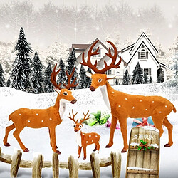 Wewoo Ornements de noël Décoration de de cerfs de simulation de Noël, taille: 21 * 15.5 * 5.5cm pas cher