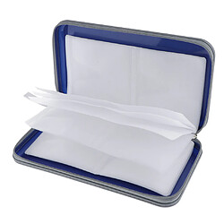 Avis 5x80 Disque CD Portefeuille étui DVD Support De Rangement Sac De Transport Protecteur Plastique Bleu