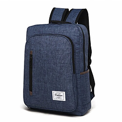 Wewoo Sacoche pour ordinateur portable bleu 15,6 pouces et ci-dessous Macbook, Samsung, Lenovo, Sony, DELL Alienware, CHUWI, ASUS, HP Universel multifonctions Oxford tissu épaules sac à dos affaires étudiants sac, taille: 43x29x11cm,