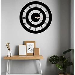 DEKORY Plata Horloge Murale en Métal 50cm