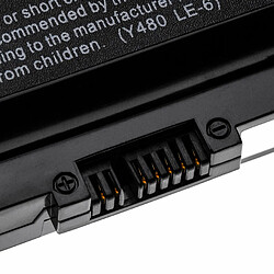 vhbw batterie compatible avec Lenovo IdeaPad Y480M, Y480M-IFI, Y480N, Y480P, Y485, Y580, Y580A, Y580M, Y580N laptop (5200mAh, 11.1V, Li-Ion, noir)