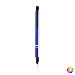 Totalcadeau Stylo en aluminium à l’encre bleue Couleur - Bleu pas cher