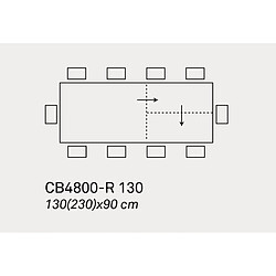 Inside 75 Table extensible 10 couverts PENTAGON FAST 230 cm pieds métal plateau céramique noir pas cher