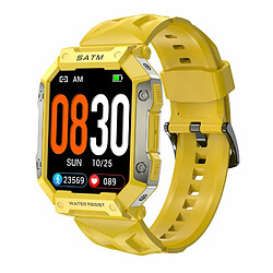 Montre Intelligente D'Oxygène De Pression Artérielle 5 Atm Bracelet De Remise En Forme Étanche Pour Android Xiaomi Jaune