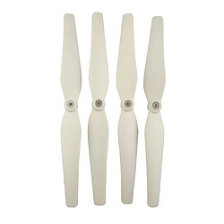 4 pièces hélices lame pour sjrc s70w hs100 quadcopter pièces de rechange blanc