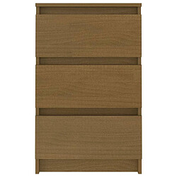 Avis vidaXL Tables de chevet 2 pcs Marron miel Bois de pin massif