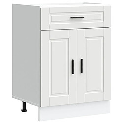 vidaXL Armoire de cuisine Porto blanc bois d'ingénierie