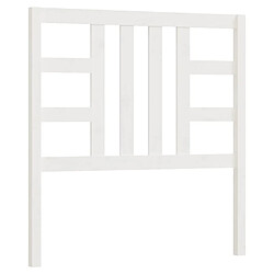 vidaXL Tête de lit Blanc 106x4x100 cm Bois massif de pin