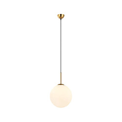 Luminaire Center Suspension Deore Verre,Acier Blanc, Bronze Antique