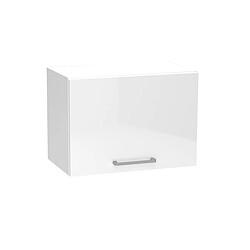 Pegane Meuble haut de cuisine coloris blanc avec 1 porte - longueur 50 x profondeur 28 x hauteur 36 cm