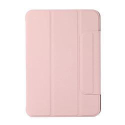 Etui en PU + TPU auto-absorbé avec support rose pour votre iPad mini (2021)