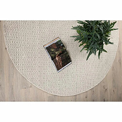 Venture Home Tapis en polyester et laine beige Julana Diamètre 200 cm.