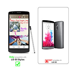 Cadorabo Coque LG G3 STYLUS Etui en Argent