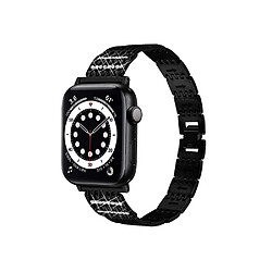 Eko Bracelet pour Apple Watch 38/40/41mm en acier inoxydable Strass Noir