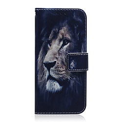 Etui en PU lion pour votre Samsung Galaxy A70