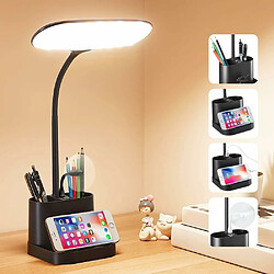 Vendos85 Lampe de Bureau avec Chargeur Rechargeable noir