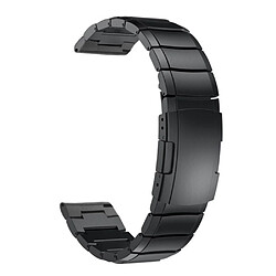 Bracelet en métal une perle noir pour votre Garmin Move Luxe/Move Style/Move 3/Move Venu 20mm