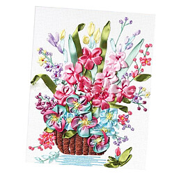 Acheter Pack 2 Ensembles Kit De Broderie De Ruban Bouquet De Fleurs Projets De Bricolage Cadeau De Mariage