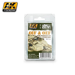 Ak Interactive Peintures Oif & Oef – Us Vehicles Weathering Set